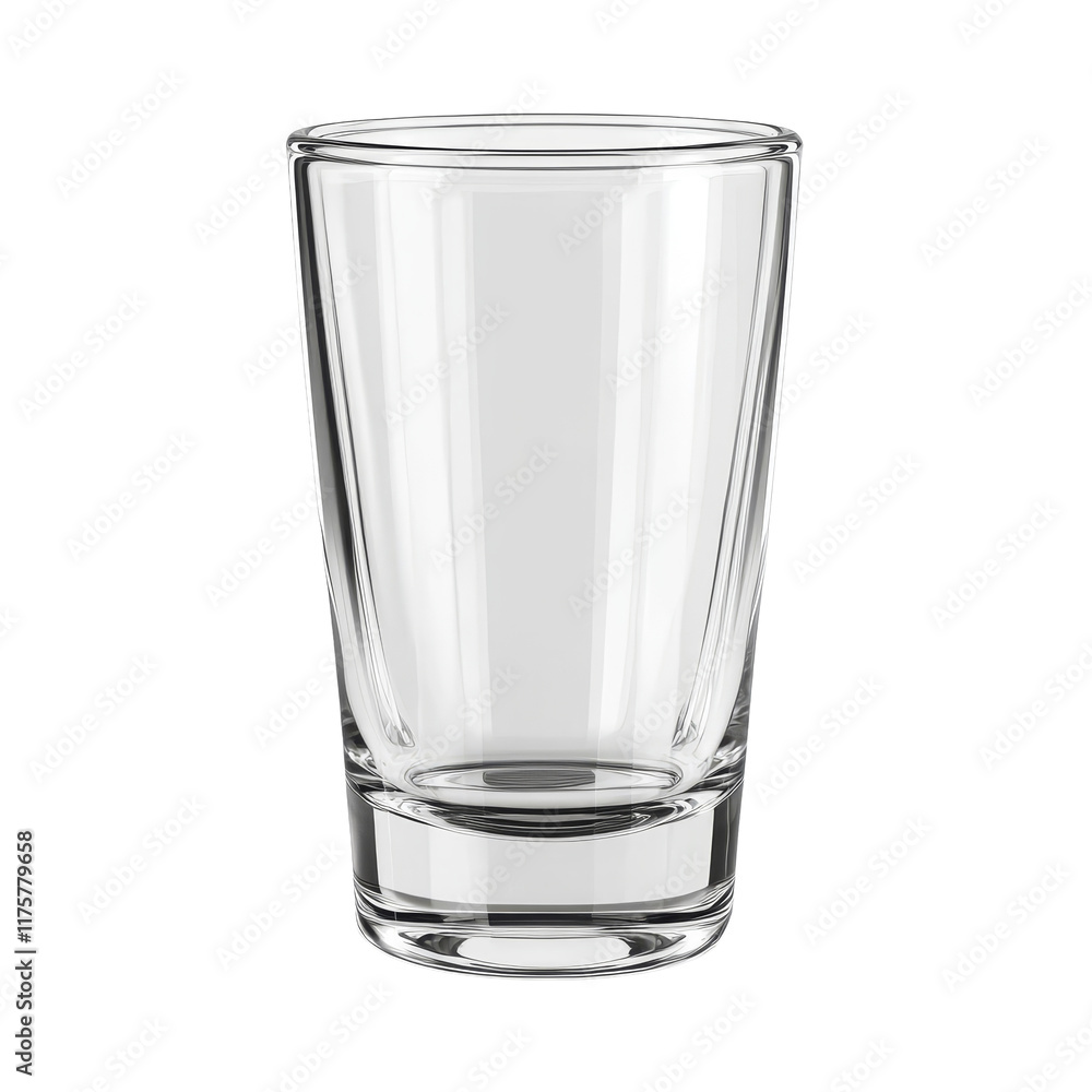 Front view of an empty glass on a transparent background suitable for various beverage presentations, Front view of empty glass isolated on transparent background Front view of an empty glass on a transparent background suitable for various beverage presentations, Front view of empty glass isolated on transparent background