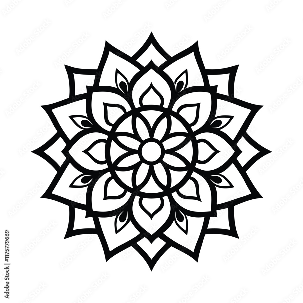 Professional Mandala Design with Symmetrical Layout and Intricate Details-80 Professional Mandala Design with Symmetrical Layout and Intricate Details-80