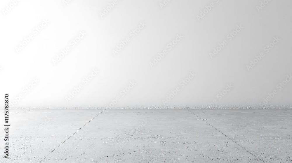 Fototapeta premium Empty space concept modern studio minimalist design bright light