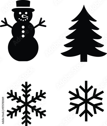 Winter and Christmas icon
