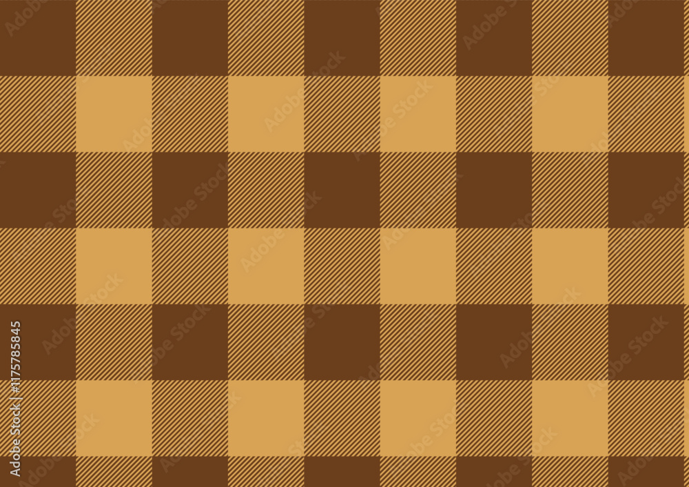 Simple gradient brown tone plaid seamless pattern vector. Background graphic tartan fashion design use for print, texture, cloth, fabric, flannel. Simple gradient brown tone plaid seamless pattern vector. Background graphic tartan fashion design use for print, texture, cloth, fabric, flannel.