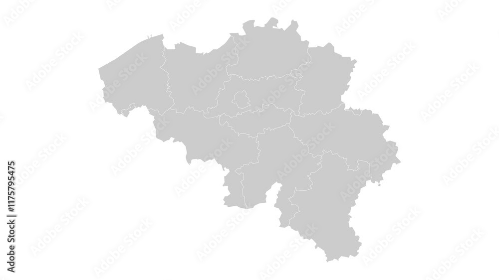 Belgium map animation. Animation of connecting all region country into a whole Belgium map with borders in the background with an alpha channel. Motion design. Belgium map animation. Animation of connecting all region country into a whole Belgium map with borders in the background with an alpha channel. Motion design.