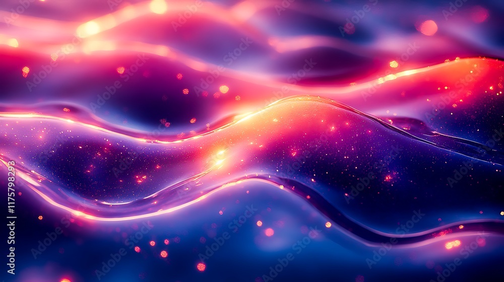 Fototapeta premium Abstract Chromatic Distortion Flow with Vibrant Light Trails