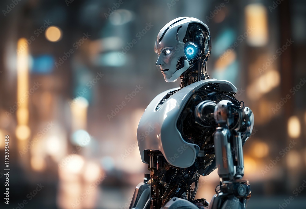 future robot future technolog modern intelligence background artificial humanoid robot future robot future technolog modern intelligence background artificial humanoid robot