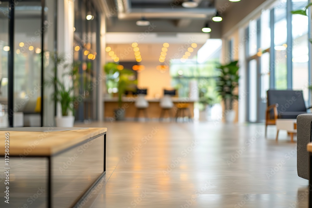 custom made wallpaper toronto digitalModern office lobby with sleek furniture and natural light.