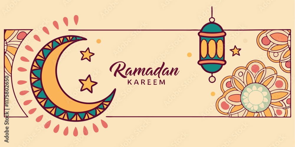 Naklejka premium Ramadan design 