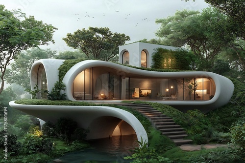 Wallpaper Mural Geothermal Powered Subterranean Dwelling with Efficient Temperature Regulation and Harmonious Design   A Forward Thinking Architectural Concept Blending Minimalist Style and Eco Friendly Innovation Torontodigital.ca