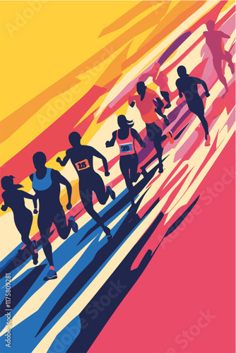 Vektorgrafik aus dem Package: flat, retro, vintage, modern, art, zeitgeist, film, movie, poster,