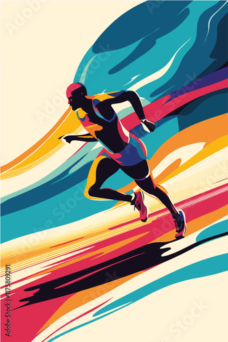 Vektorgrafik aus dem Package: flat, retro, vintage, modern, art, zeitgeist, film, movie, poster,