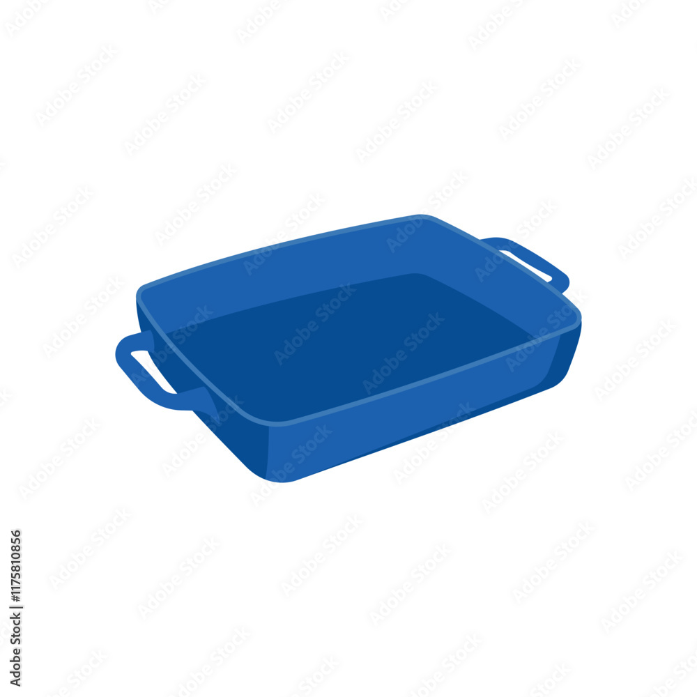 Baking Dish Flat Icon, Vector illustration Baking Dish Flat Icon, Vector illustration