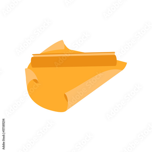 Baking Paper Flat Icon, Vector illustration