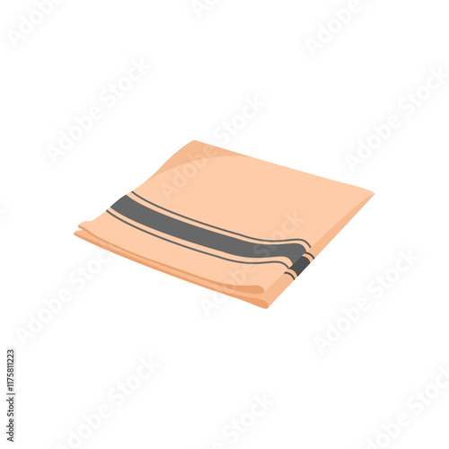 Napkin Flat Icon, Vector illustration