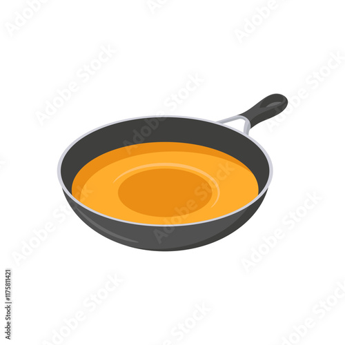 Cooking Oil Flat Icon, Vector illustration