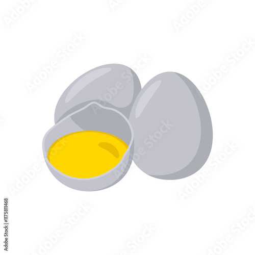 Eggs Flat Icon, Vector illustration