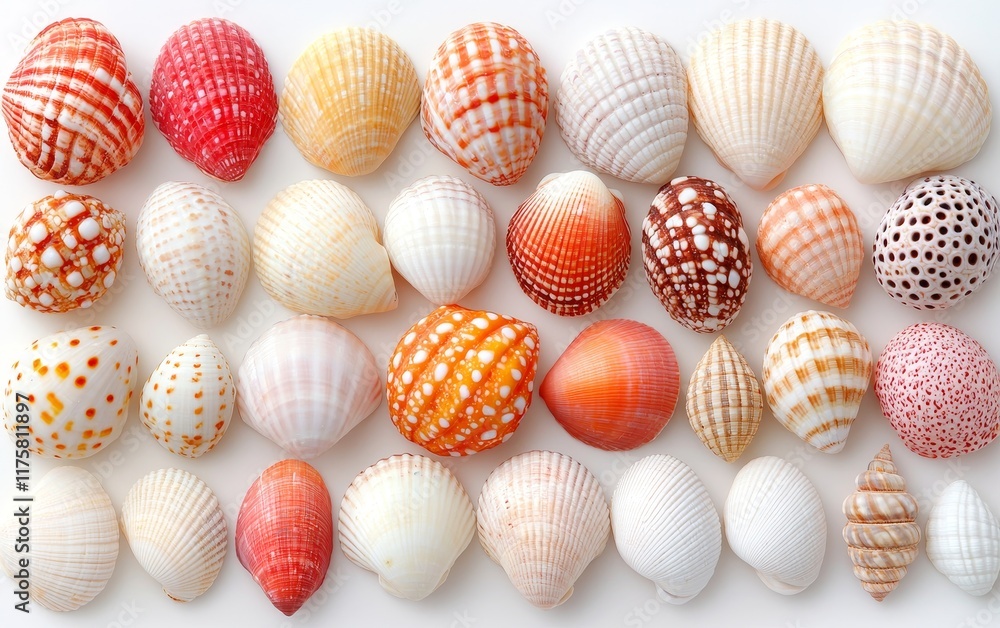 Collection of Colorful Seashells Summer Beach Vacation Ocean Decor Coastal Theme Variety of Shells Collection of Colorful Seashells Summer Beach Vacation Ocean Decor Coastal Theme Variety of Shells