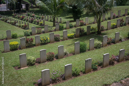 Commonwealth War Graves Cemetary in Kandy, Sri Lanka