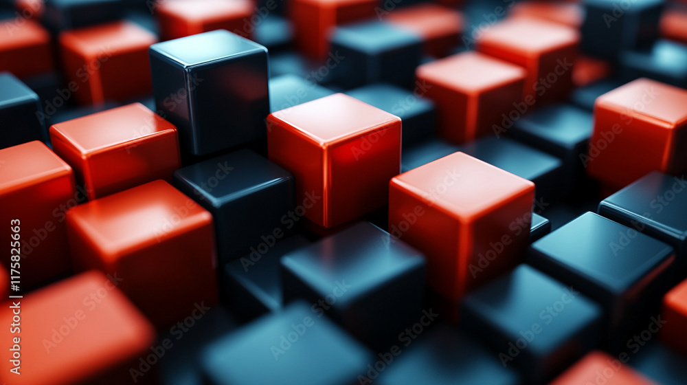 A dynamic abstract background featuring 3D colored cubes in various sizes floating in a slick modern design evoking chaos harmony and the complexity of modern systems with a shiny reflective surface
A dynamic abstract background featuring 3D colored cubes in various sizes floating in a slick modern design evoking chaos harmony and the complexity of modern systems with a shiny reflective surface