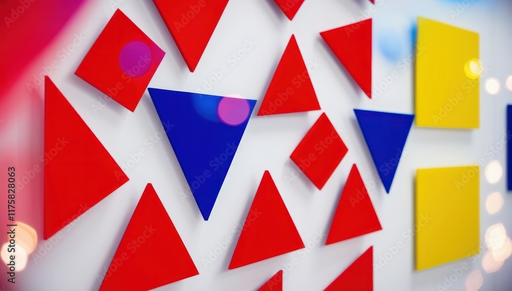 Obraz premium Composition With different colorful Shapes Abstract Pattern