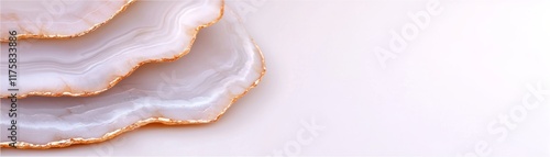 Layered Agate Coasters White and Gold, Abstract Composition, Minimalist Design, Agate, Coasters Agate, Minimalist Design