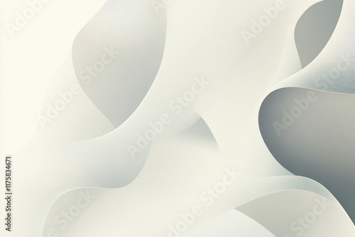 3D curled paper page with shadow and clean white background, designed for business and office use, with empty space and a curved frame,Generated By Ai photo