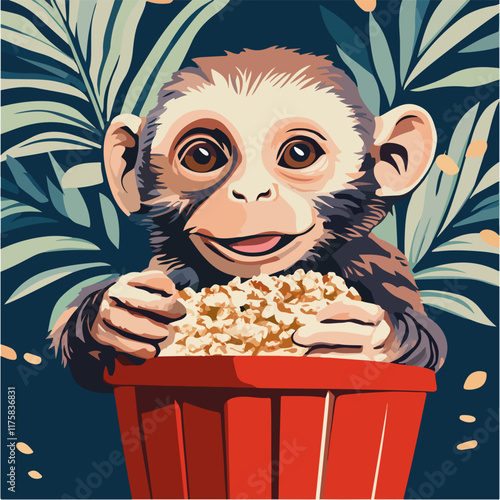 Vektorgrafik aus dem Package: flat, retro, vintage, modern, art, zeitgeist, film, movie, poster,
