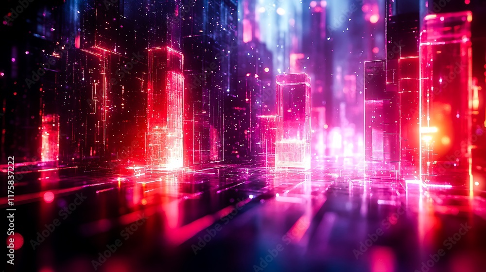 Abstract Holographic Disruption with Vibrant Digital Distortions Abstract Holographic Disruption with Vibrant Digital Distortions