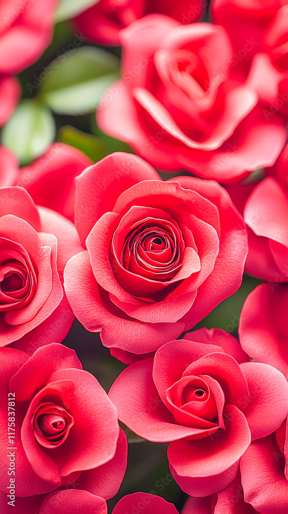 Bright pink roses in full bloom showcasing intricate petals in a vibrant garden during spring Bright pink roses in full bloom showcasing intricate petals in a vibrant garden during spring