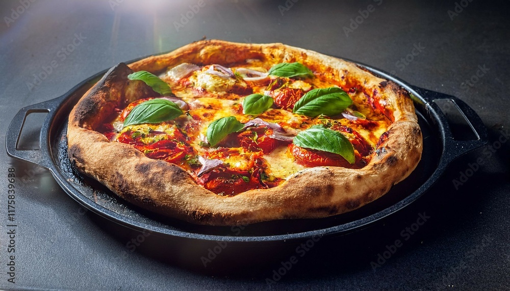 cooked homemade pizza on a baking sheet on a baking sheet just out of the oven delicious homemade italian snack cooked homemade pizza on a baking sheet on a baking sheet just out of the oven delicious homemade italian snack