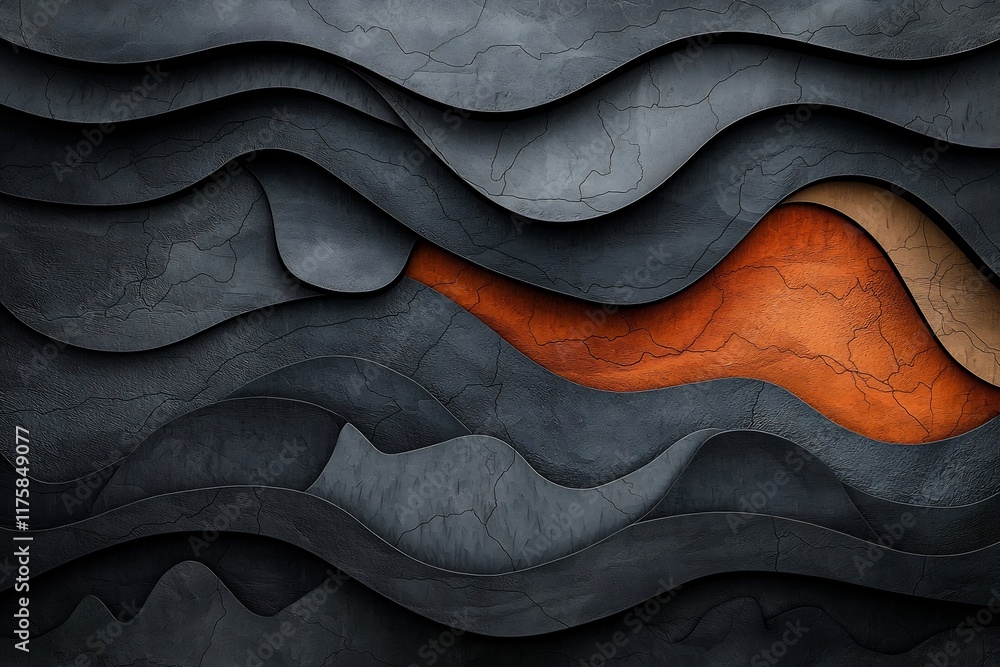Obraz premium Mesmerizing Dynamic Rainfall Map Intricately detailed topographical weather visualization data driven abstract art with rich cinematic colors