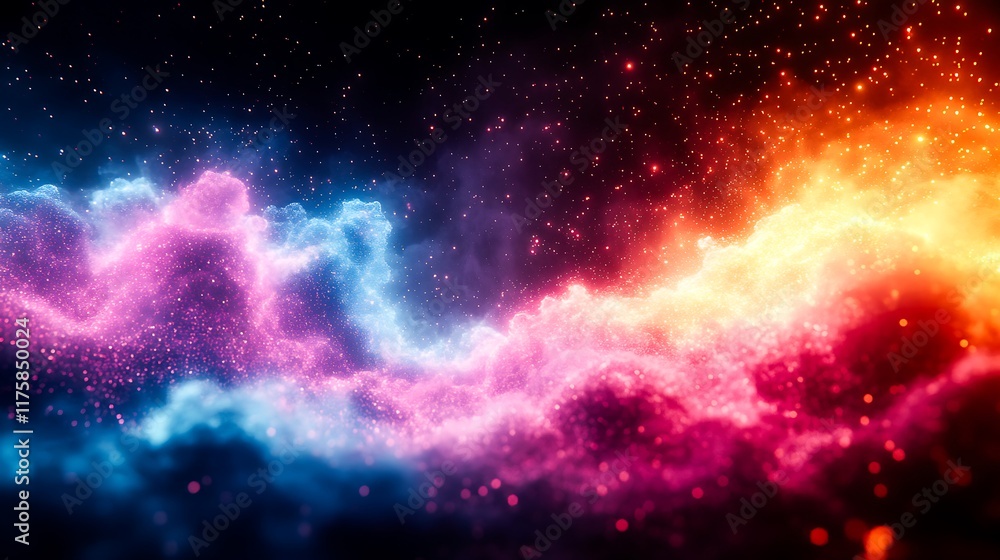 Obraz premium Abstract Pixelated Static Surge with Digital Distortion Effects