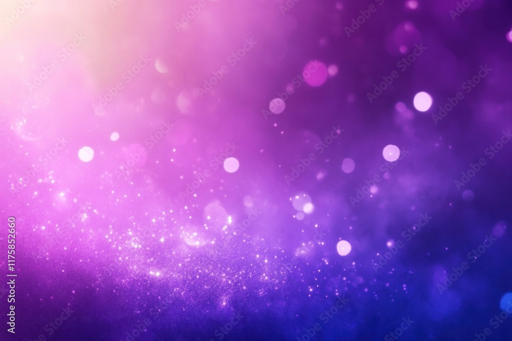 Abstract purple and pink bokeh background with glowing particles. Abstract purple and pink bokeh background with glowing particles.