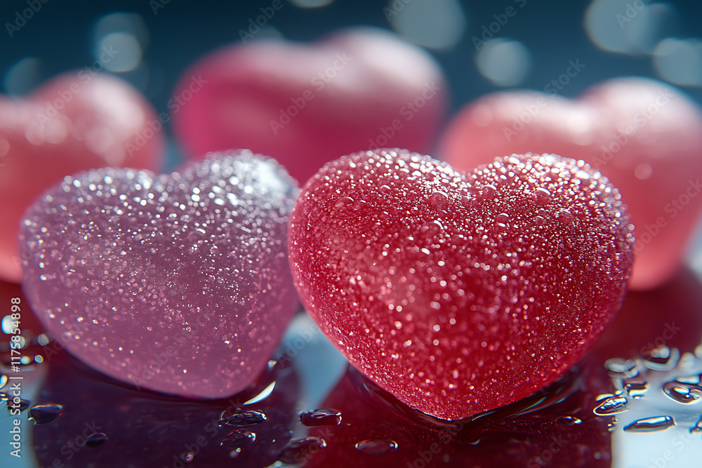Playful 3D composition of red and pink hearts, creating a vibrant and romantic design, ideal for Valentine’s Day or love-themed creative projects Playful 3D composition of red and pink hearts, creating a vibrant and romantic design, ideal for Valentine’s Day or love-themed creative projects