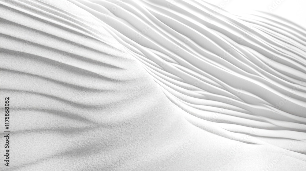 Obraz premium Abstract white wavy texture background.