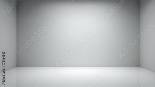 Minimalist Empty White Interior Design with Copy Space