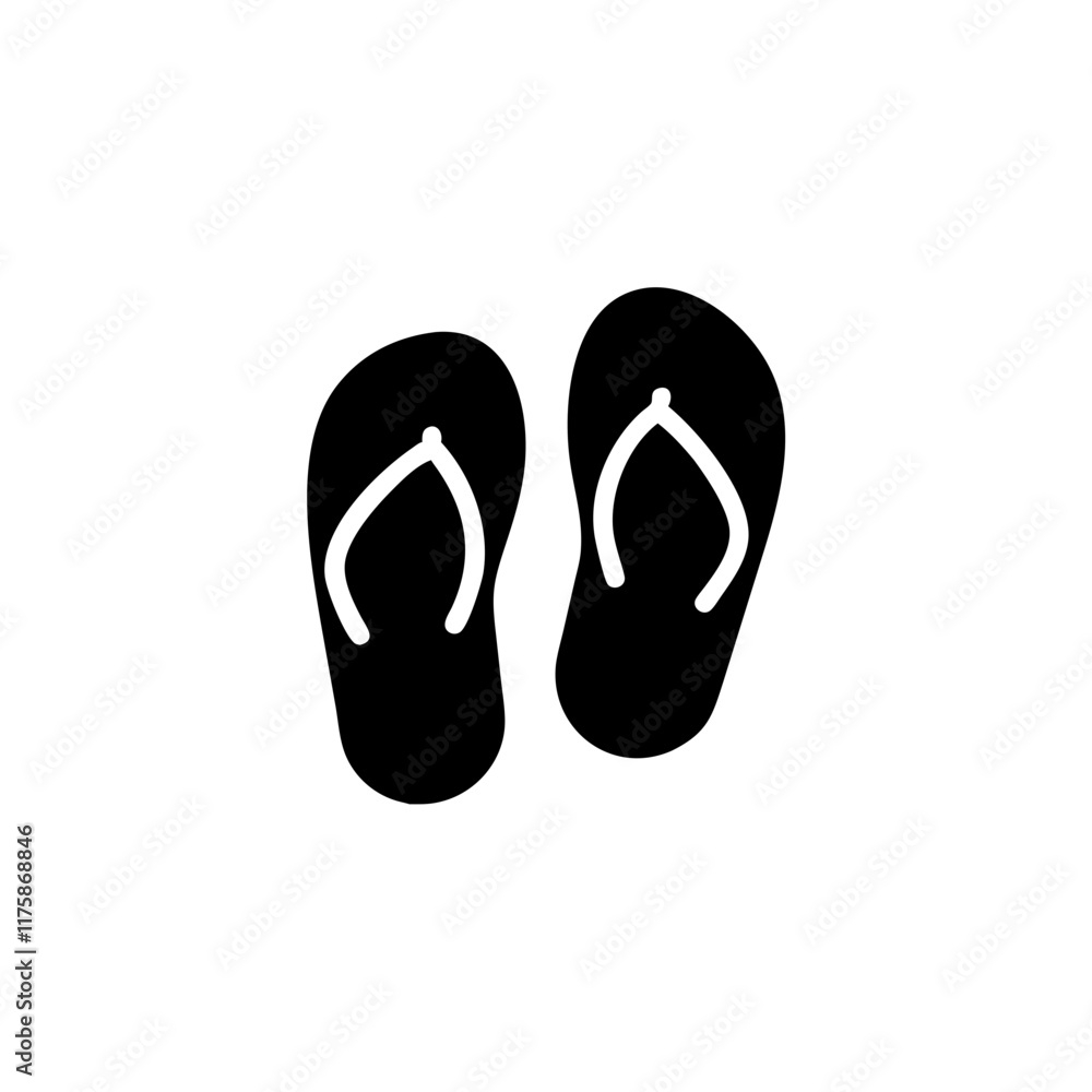 Flip Flops icon on transparent background
Flip Flops icon on transparent background