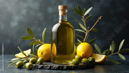 olive oil and lemons