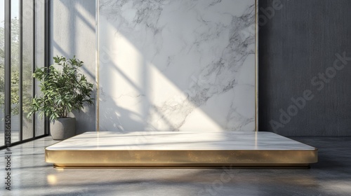 Modern Minimalist Marble Display