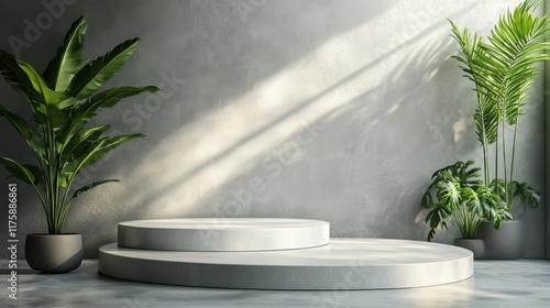 Minimalist Green Plant Display