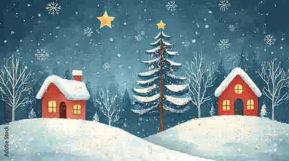 Fototapeta premium Winter Wonderland Scene
