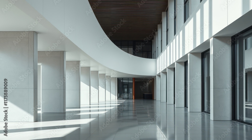 Obraz premium corridor in modern building