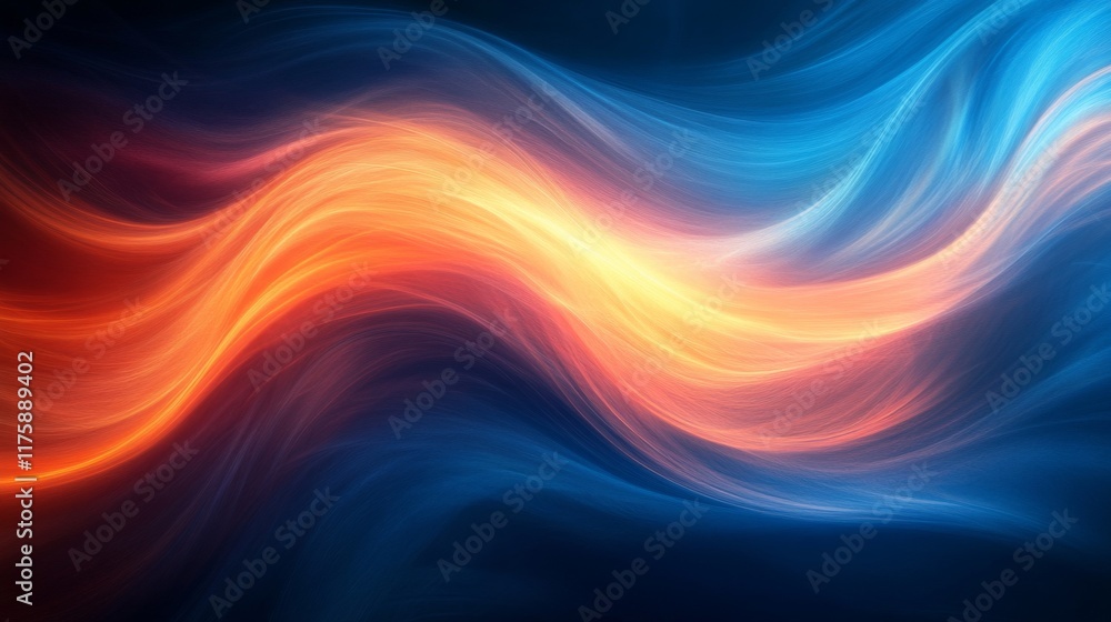 Fototapeta premium Abstract Colorful Wave Art