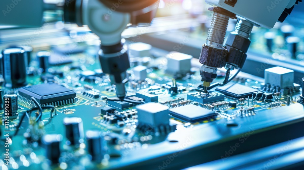 Robotic Arm Precision Assembling Circuit Board: A Glimpse into Automated Electronics Manufacturing Robotic Arm Precision Assembling Circuit Board: A Glimpse into Automated Electronics Manufacturing