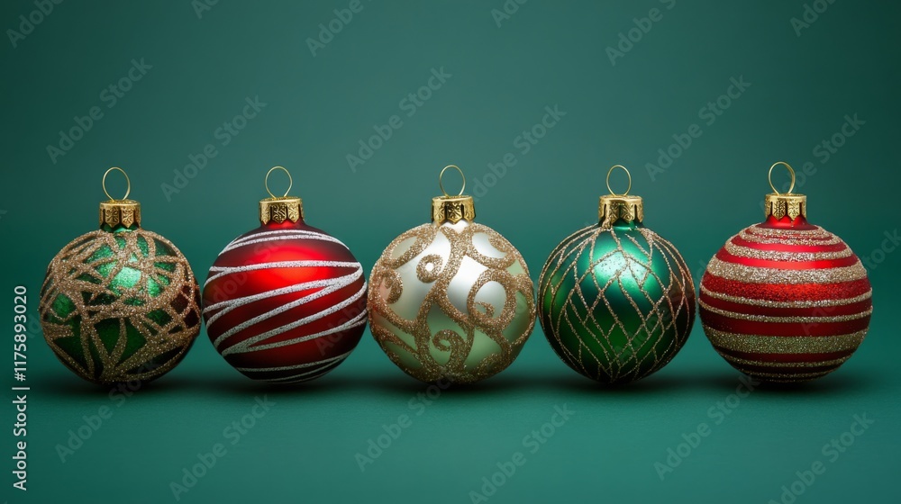 Festive Christmas Ornament Arrangement Festive Christmas Ornament Arrangement