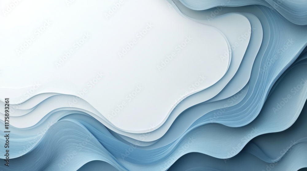 Obraz premium Abstract Paper Waves