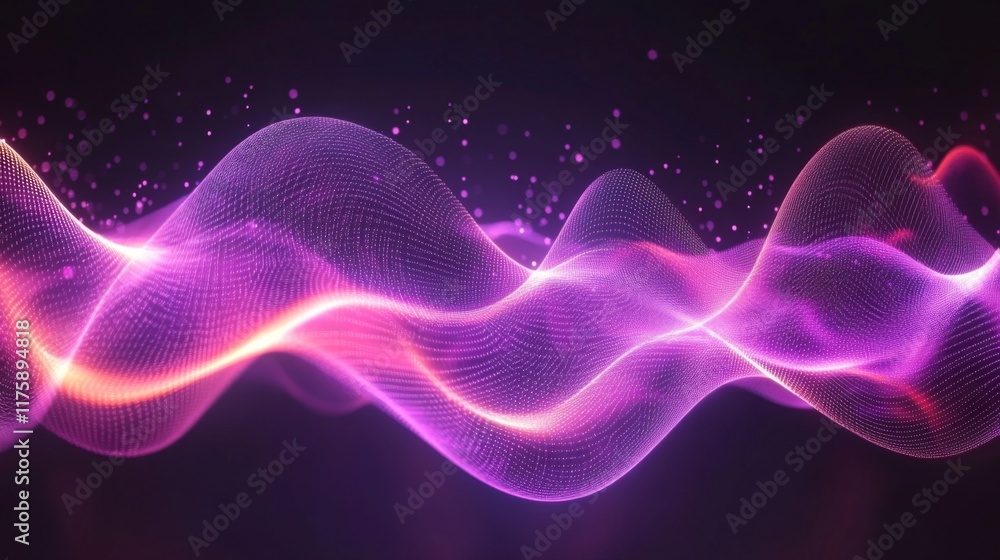 Fototapeta premium Vibrant Abstract Waveform