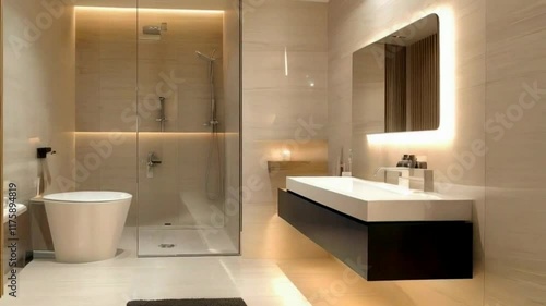 A modern bathroom