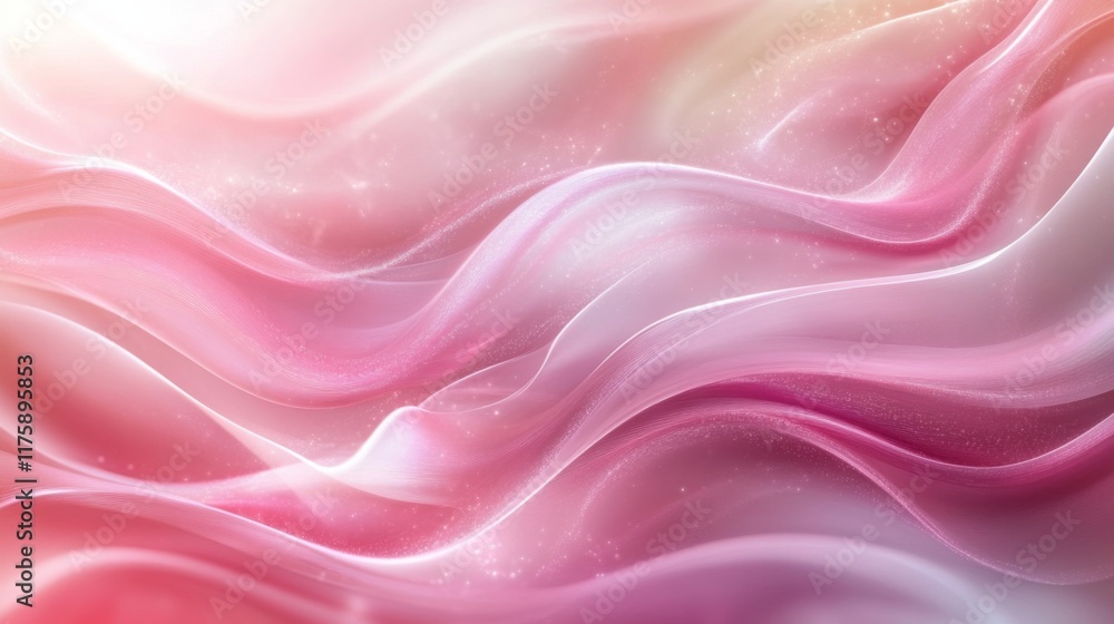Fototapeta premium Abstract Pink Waves Background