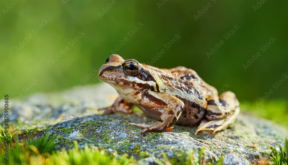 Obraz premium Small frog in nature. Animal, wildlife concept.