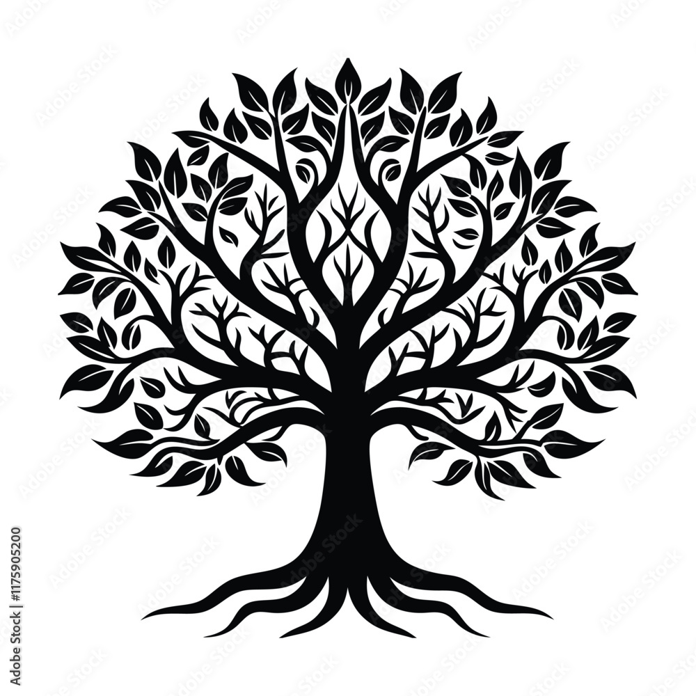 Fototapeta premium black and white tree