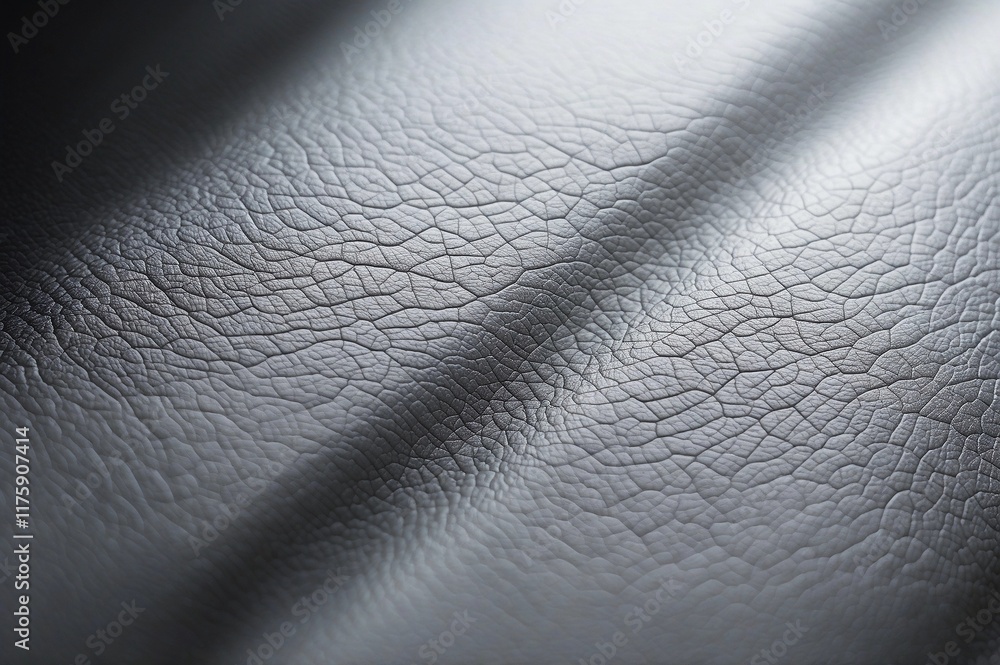 a close up of a gray leather a close up of a gray leather